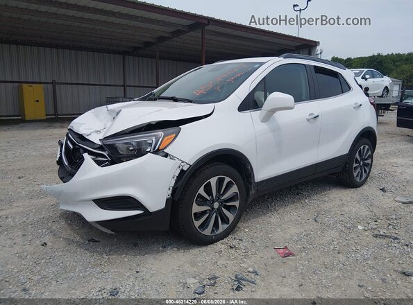KL4CJESM2NB552788 2022 BUICK ENCORE White Vista tres cuartos delantera izquierda