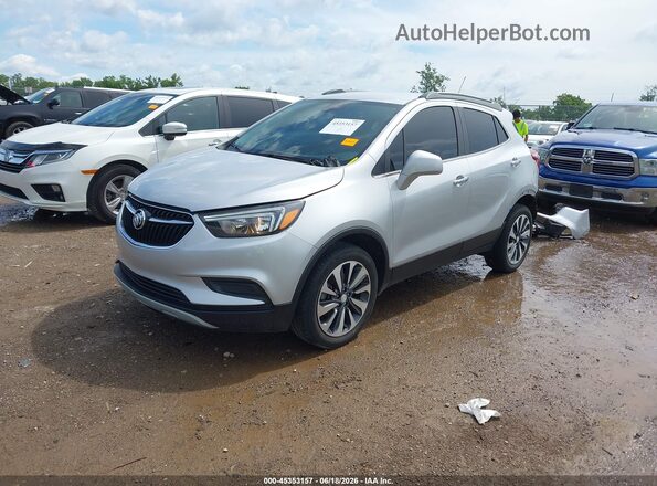 KL4CJESM4NB555160 2022 BUICK ENCORE Silver წინა მარცხენა ხედი სამი მეოთხედიდან