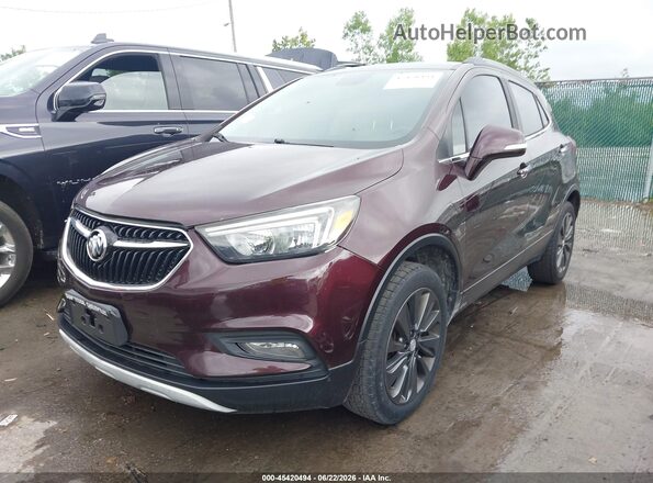 KL4CJFSB2HB097028 2017 BUICK ENCORE Burgundy Vista tres cuartos delantera izquierda