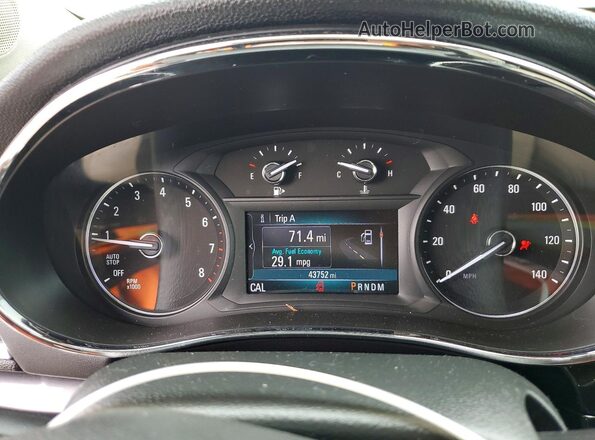 KL4CJGSM3KB936098 2019 BUICK ENCORE Black Սարքավորումների վահանակի տեսք