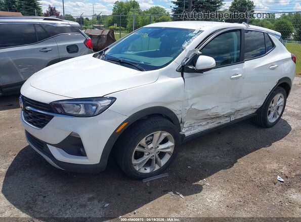 KL4MMBS20NB144704 2022 BUICK ENCORE White წინა მარცხენა ხედი სამი მეოთხედიდან