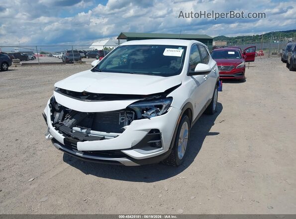 KL4MMBS22LB129568 2020 BUICK ENCORE White Vista tres cuartos delantera izquierda