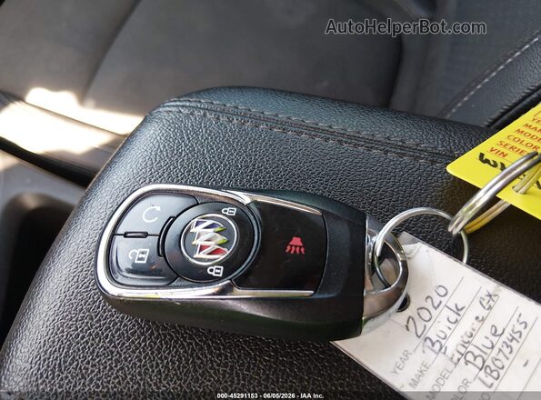 KL4MMBS24LB073455 2020 BUICK ENCORE Blue Dashboard view