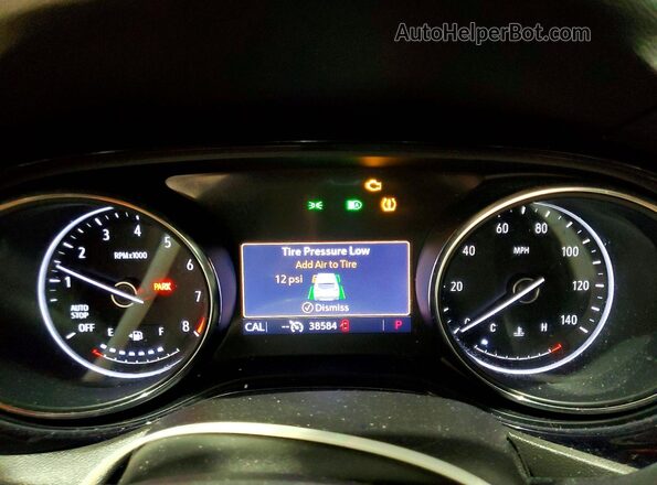 KL4MMBS2XLB122805 2020 BUICK ENCORE Blue Вид щитка приладів