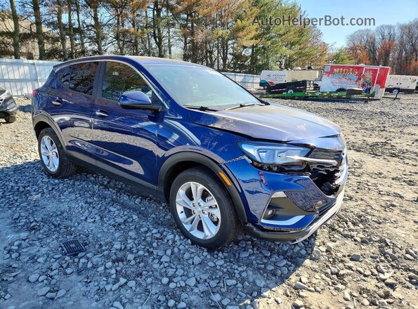 KL4MMBS2XNB141101 2022 BUICK ENCORE Синий Передняя правая четверть