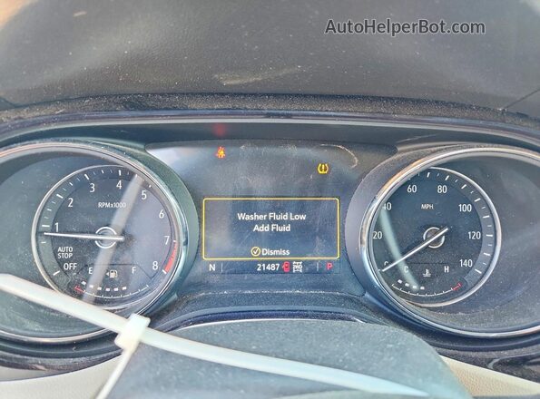 KL4MMCSL1MB134518 2021 BUICK ENCORE White Instrument cluster view