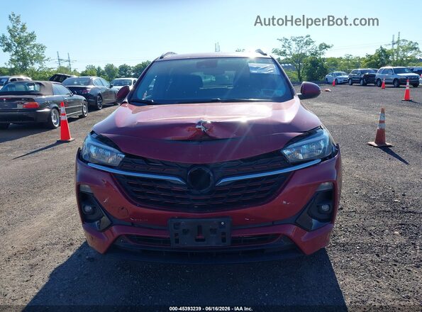 KL4MMCSL2MB048795 2021 BUICK ENCORE Red Instrument cluster view
