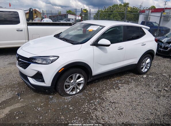 KL4MMCSL3NB080544 2022 BUICK ENCORE White წინა მარცხენა ხედი სამი მეოთხედიდან