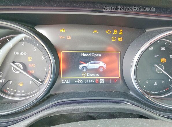 KL4MMCSL9MB079705 2021 BUICK ENCORE Black Vista del cuadro de instrumentos