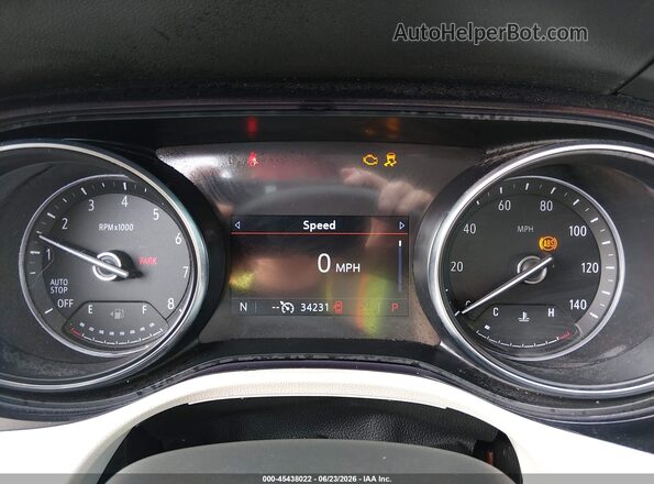 KL4MMDS21PB098489 2023 BUICK ENCORE White უკანა სავარძლების ხედი