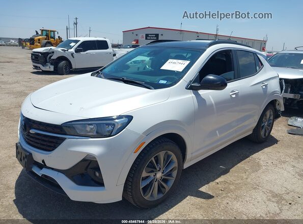 KL4MMDS25LB107236 2020 BUICK ENCORE White წინა მარცხენა ხედი სამი მეოთხედიდან