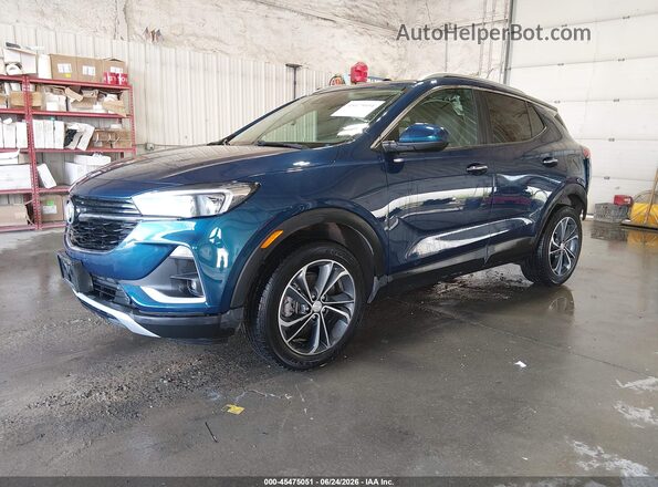 KL4MMESL0LB101830 2020 BUICK ENCORE Blue Vista tres cuartos delantera izquierda