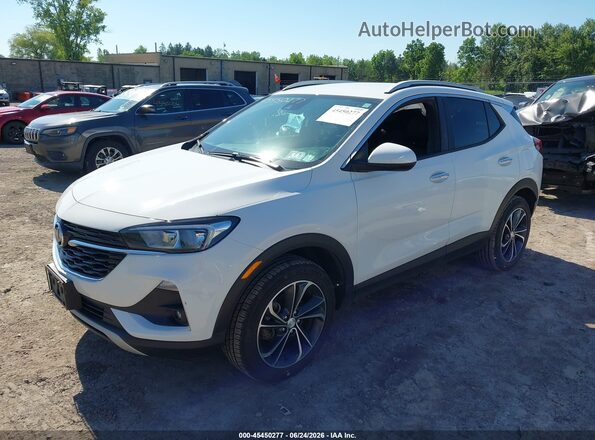 KL4MMESL0LB124069 2020 BUICK ENCORE White წინა მარცხენა ხედი სამი მეოთხედიდან