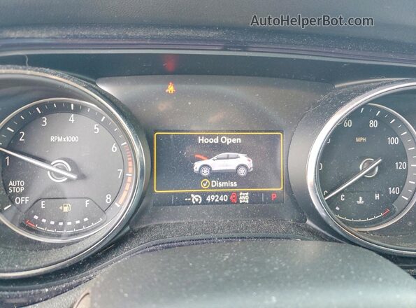 KL4MMESL1NB143779 2022 BUICK ENCORE Бордовый Вид щитка приборов