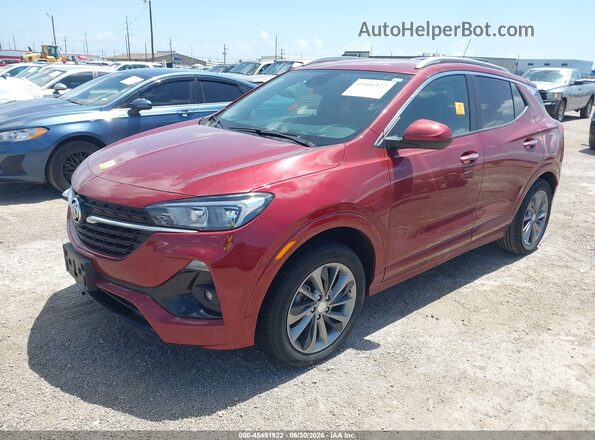 KL4MMESL2PB108641 2023 BUICK ENCORE Red წინა მარცხენა ხედი სამი მეოთხედიდან