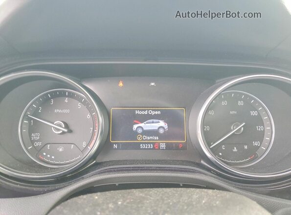 KL4MMESL3NB044347 2022 BUICK ENCORE Gray Вид щитка приладів