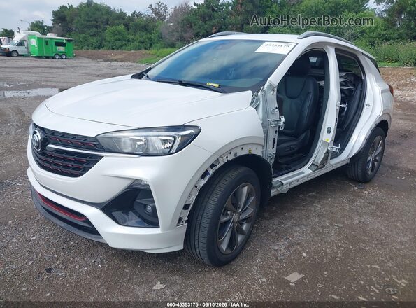 KL4MMESL7NB123519 2022 BUICK ENCORE White Առջևի ձախ երեք քառորդ տեսարան