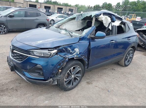KL4MMESL9LB102622 2020 BUICK ENCORE Blue წინა მარცხენა ხედი სამი მეოთხედიდან