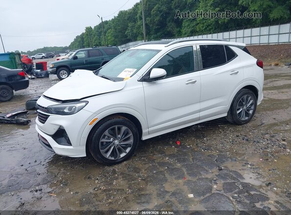 KL4MMFSL0NB020559 2022 BUICK ENCORE White წინა მარცხენა ხედი სამი მეოთხედიდან