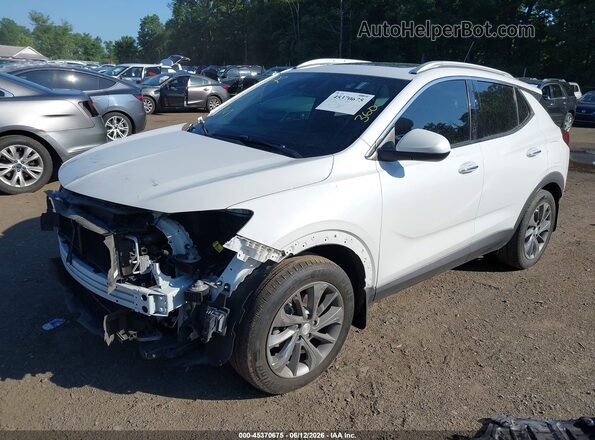 KL4MMFSL4MB150942 2021 BUICK ENCORE White წინა მარცხენა ხედი სამი მეოთხედიდან
