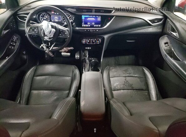 KL4MMFSLXMB115726 2021 BUICK ENCORE Red Widok deski rozdzielczej