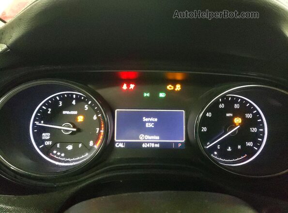 KL4MMFSLXMB115726 2021 BUICK ENCORE Red Widok zestawu wskaźników