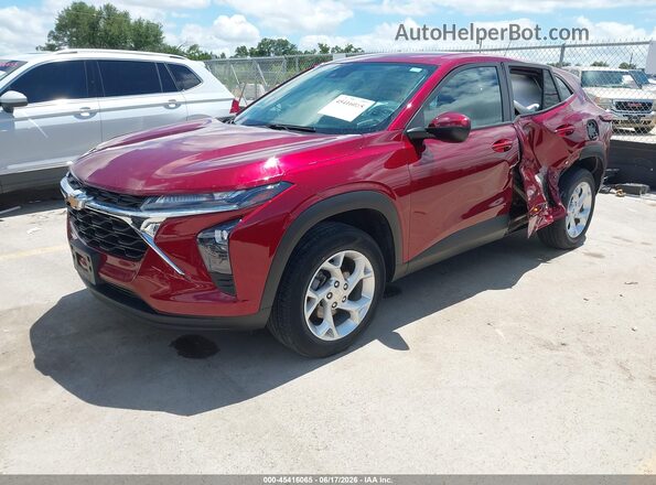 KL77LFE22RC111340 2024 CHEVROLET TRAX Red Vista tres cuartos delantera izquierda
