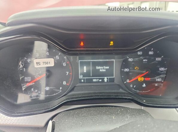 KL77LFE24RC222357 2024 CHEVROLET TRAX Burgundy Vista del cuadro de instrumentos