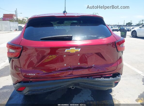 KL77LFE28RC142995 2024 CHEVROLET TRAX Maroon Vista frontal