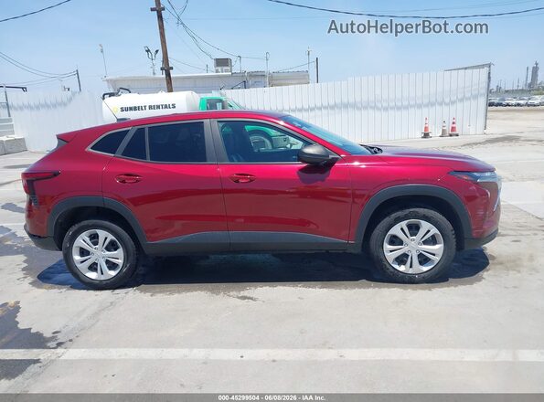 KL77LFE28RC142995 2024 CHEVROLET TRAX Maroon Vista interior de 360 grados