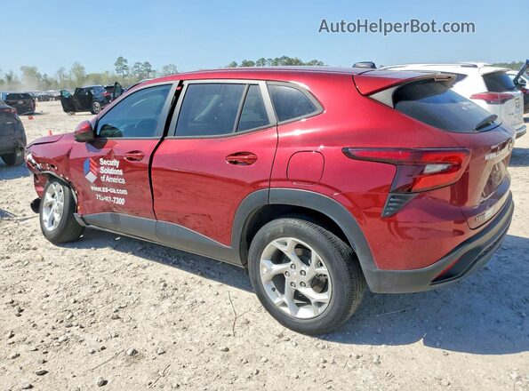 KL77LFE29RC102070 2024 CHEVROLET TRAX Темно-бордовый Задняя левая четверть