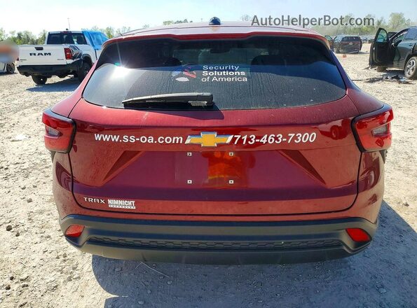 KL77LFE29RC102070 2024 CHEVROLET TRAX Темно-бордовый Вид сзади