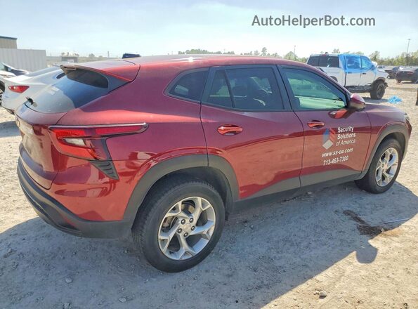 KL77LFE29RC102070 2024 CHEVROLET TRAX Темно-бордовый Задняя правая четверть
