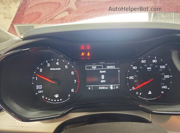 KL77LFE2XRC077096 2024 CHEVROLET TRAX Red Սարքավորումների վահանակի տեսք