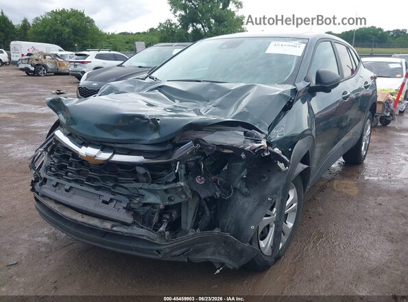 KL77LFEP2SC165917 2025 CHEVROLET TRAX Green Առջևի ձախ երեք քառորդ տեսարան