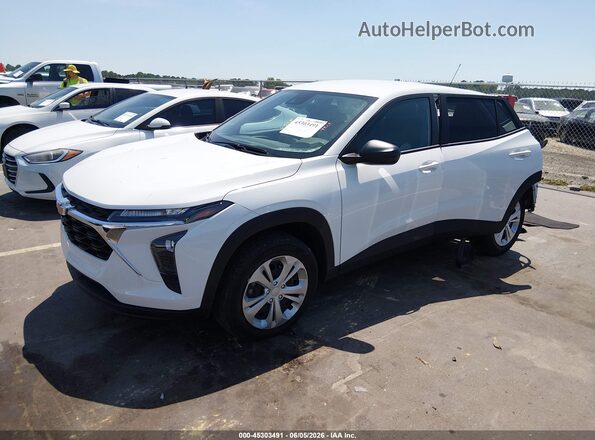 KL77LFEP2SC326069 2025 CHEVROLET TRAX White Передня ліва чверть