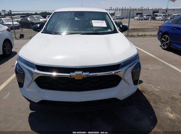 KL77LFEP2SC326069 2025 CHEVROLET TRAX White Вид щитка приладів