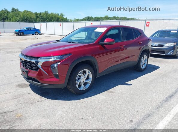KL77LFEP5SC091490 2025 CHEVROLET TRAX Red Vista tres cuartos delantera izquierda