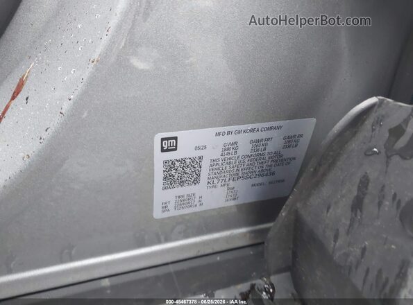 KL77LFEP5SC296436 2025 CHEVROLET TRAX Gray Շարժիչի բաժամունքի տեսք