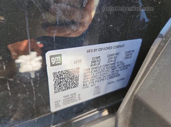 KL77LFEP5TC092009 2026 CHEVROLET TRAX Black 