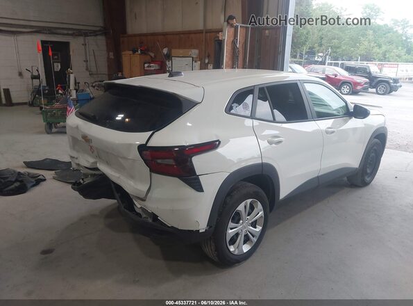KL77LFEP6SC093572 2025 CHEVROLET TRAX White Tył prawy