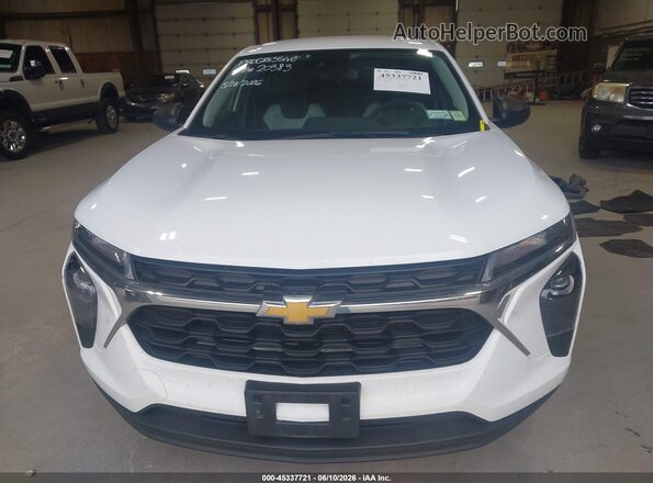KL77LFEP6SC093572 2025 CHEVROLET TRAX White Widok zestawu wskaźników