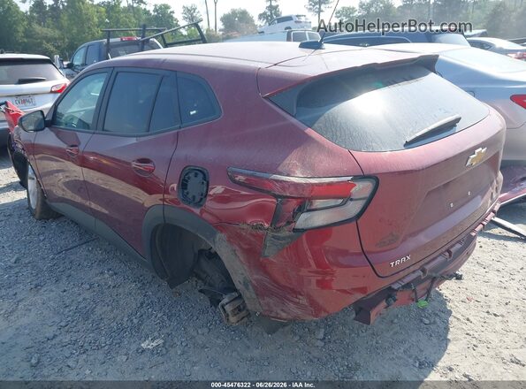 KL77LFEP7SC009971 2025 CHEVROLET TRAX Red Задня ліва чверть