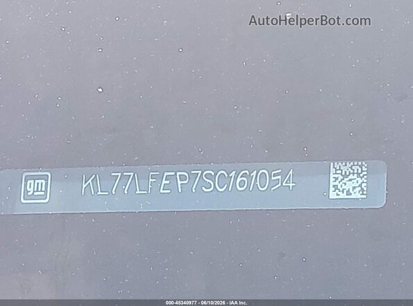 KL77LFEP7SC161054 2025 CHEVROLET TRAX Black ძრავის განყოფილების ხედი