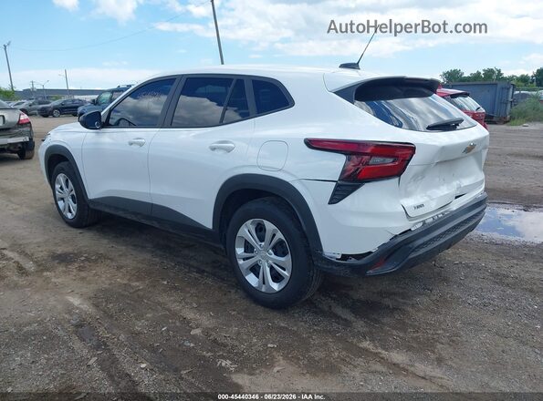 KL77LFEPXSC340107 2025 CHEVROLET TRAX White Rear left