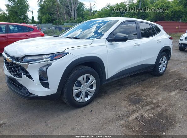 KL77LFEPXSC340107 2025 CHEVROLET TRAX White Front left