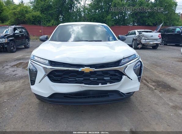 KL77LFEPXSC340107 2025 CHEVROLET TRAX White Instrument cluster view