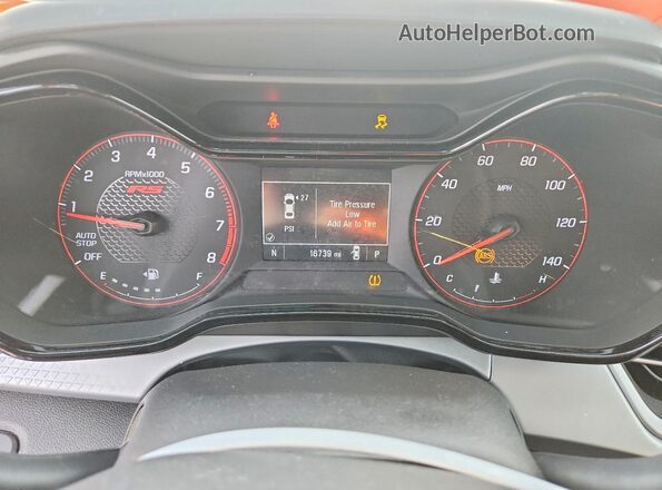 KL77LGE21RC245584 2024 CHEVROLET TRAX Gray ხელსაწყოთა პანელის ხედი