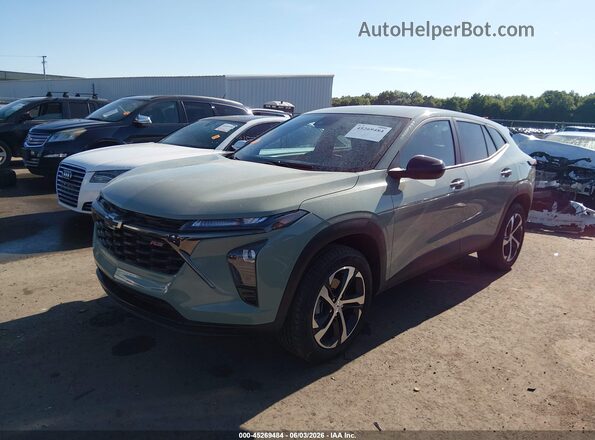 KL77LGE22RC137989 2024 CHEVROLET TRAX Green Przód lewy
