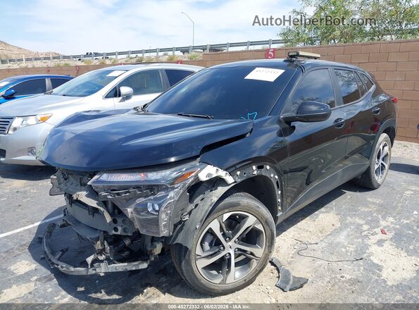 KL77LGE23RC174209 2024 CHEVROLET TRAX Black Առջևի ձախ երեք քառորդ տեսարան